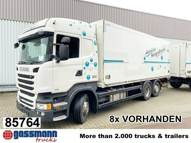 Scania R450 LB 6x2-4 Getränkekoffer, Retarder, - Camião furgão: foto 1 Scania R450 LB 6x2-4 Getränkekoffer, Retarder, - Camião furgão: foto 1