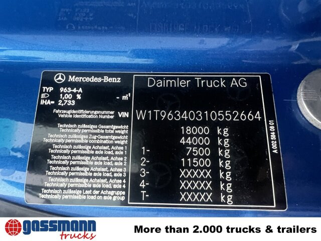 Mercedes-Benz Actros 1843 LS 4x4 HAD, HydroDrive, MirrorCam, - Tractor: foto 4 Mercedes-Benz Actros 1843 LS 4x4 HAD, HydroDrive, MirrorCam, - Tractor: foto 4