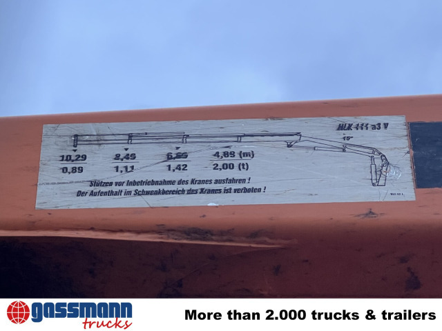 Unimog U400 4x4, Frontzapfwelle, Kipper, Kran MKG HKL - Camião basculante, Camião grua: foto 4 Unimog U400 4x4, Frontzapfwelle, Kipper, Kran MKG HKL - Camião basculante, Camião grua: foto 4