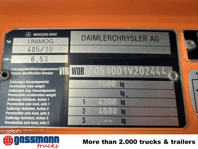 Unimog U300 405/10 4x4, Kommunalhydraulik, - Veículo comercial: foto 5 Unimog U300 405/10 4x4, Kommunalhydraulik, - Veículo comercial: foto 5