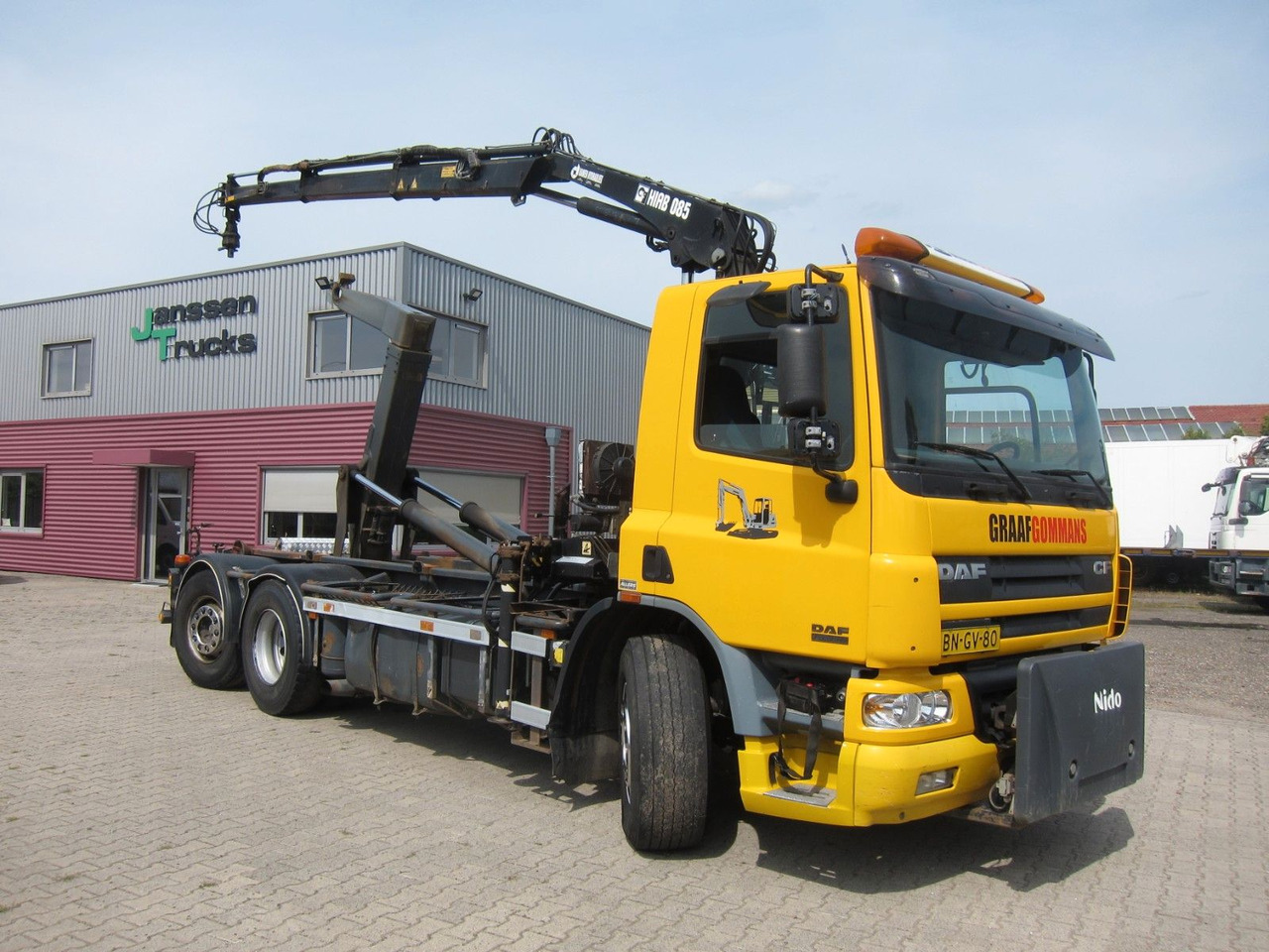DAF CF 75 310 6X2*4 Hiab Kran Haken Manual Funk E3 - Camião polibenne, Camião grua: foto 1 DAF CF 75 310 6X2*4 Hiab Kran Haken Manual Funk E3 - Camião polibenne, Camião grua: foto 1