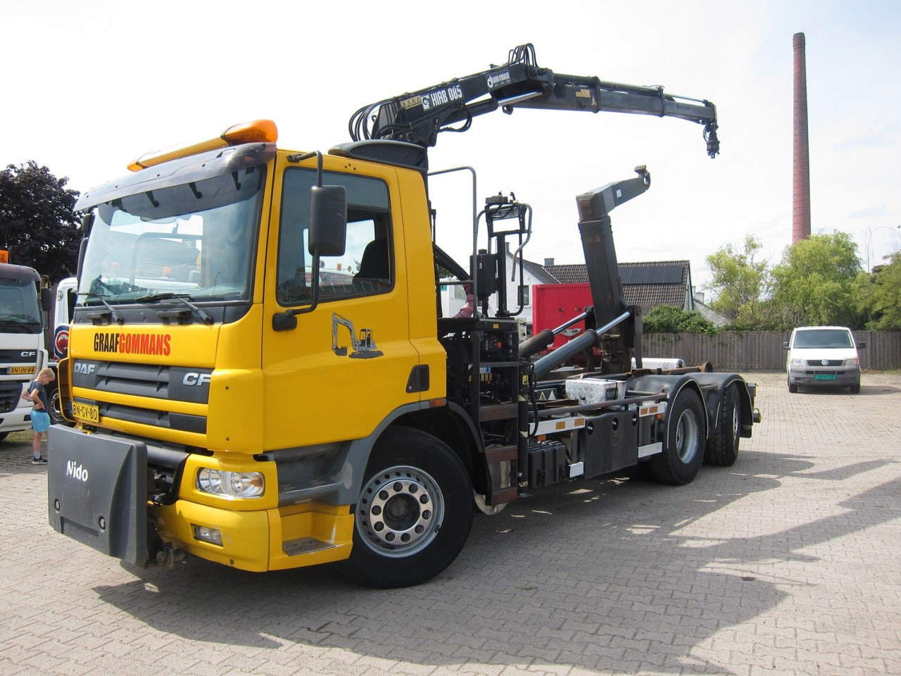 DAF CF 75 310 6X2*4 Hiab Kran Haken Manual Funk E3 - Camião polibenne, Camião grua: foto 2 DAF CF 75 310 6X2*4 Hiab Kran Haken Manual Funk E3 - Camião polibenne, Camião grua: foto 2