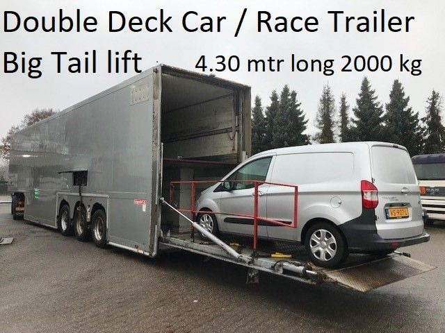 Langendorf Doppeldecker-Rennanhänger mit Hebebühne - Semi-reboque furgão: foto 3 Langendorf Doppeldecker-Rennanhänger mit Hebebühne - Semi-reboque furgão: foto 3