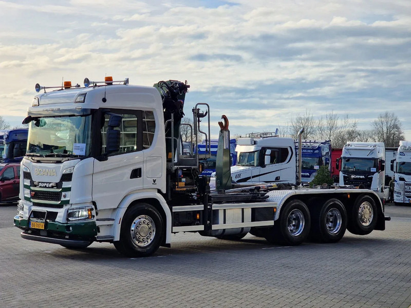 Scania G500 XT 8x4*4 - HMF 2820K Crane - AJK 20T Hooklift - Retarder - Full air - Like new - Camião grua: foto 5 Scania G500 XT 8x4*4 - HMF 2820K Crane - AJK 20T Hooklift - Retarder - Full air - Like new - Camião grua: foto 5