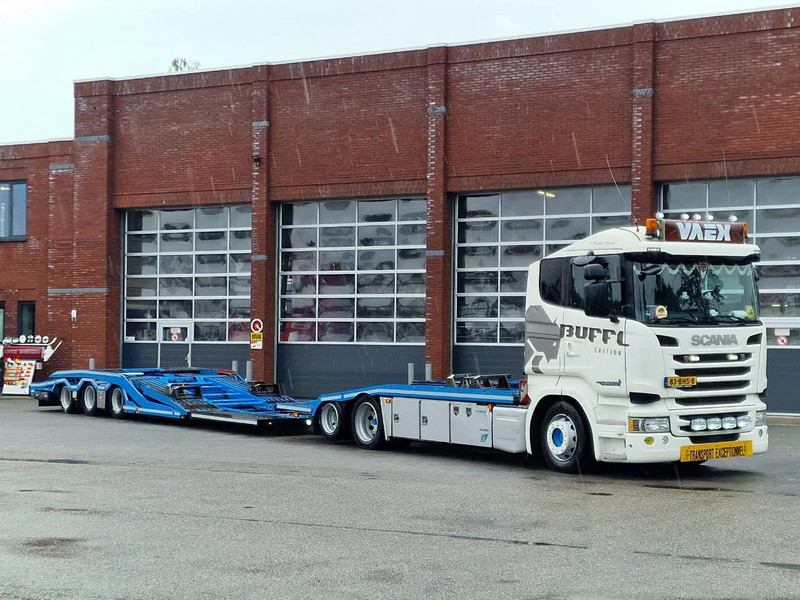 Scania R450 6x2 Trucktransporter GS Meppel + Trailer 2008 - Perfect condition - Retarder - Camião transporte de veículos: foto 2 Scania R450 6x2 Trucktransporter GS Meppel + Trailer 2008 - Perfect condition - Retarder - Camião transporte de veículos: foto 2