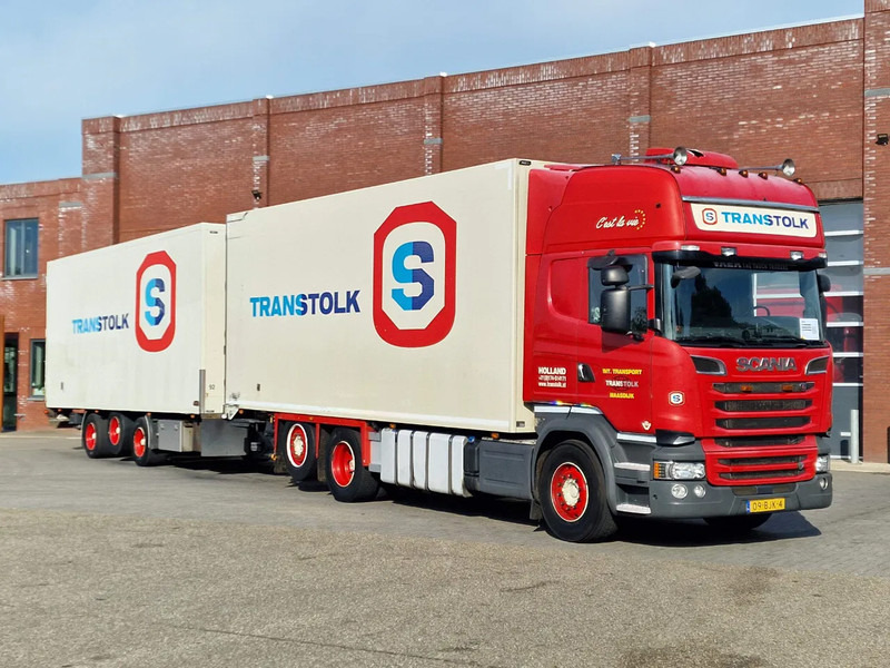 Scania R580 Topline 6x2*4 Frigo + Burg trailer - Retarder - Steering axle - Night clima - Camião frigorífico: foto 1 Scania R580 Topline 6x2*4 Frigo + Burg trailer - Retarder - Steering axle - Night clima - Camião frigorífico: foto 1