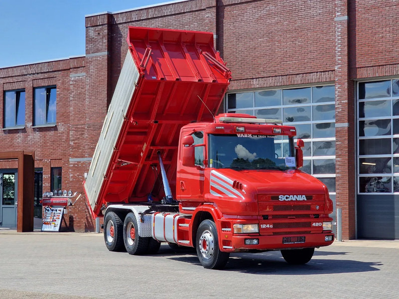 Scania T124-420 6x4 - Tipper - Retarder - Full steel - HUB Reduction - Manual gearbox - Camião basculante: foto 1 Scania T124-420 6x4 - Tipper - Retarder - Full steel - HUB Reduction - Manual gearbox - Camião basculante: foto 1