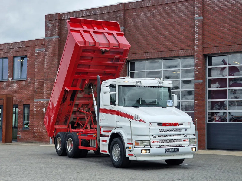 Scania T124-470 6x2 - Tipper - Manual gearbox - Full steel - Robson Drive - New Engine - Torpedo/Hauber - Camião basculante: foto 1 Scania T124-470 6x2 - Tipper - Manual gearbox - Full steel - Robson Drive - New Engine - Torpedo/Hauber - Camião basculante: foto 1