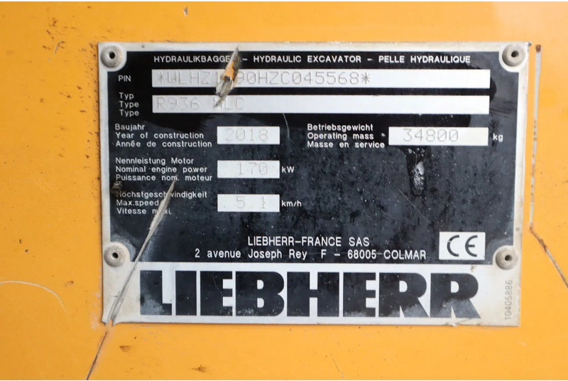 Escavadora de rastos Liebherr R936 NLC | STRAIGHT BOOM | MAGNET GEN | OILQUICK: foto 20