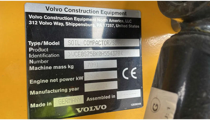 Rolo Volvo SD75B | SD 75 B | NEW / UNUSED | 1 YEAR WARRANTY: foto 20