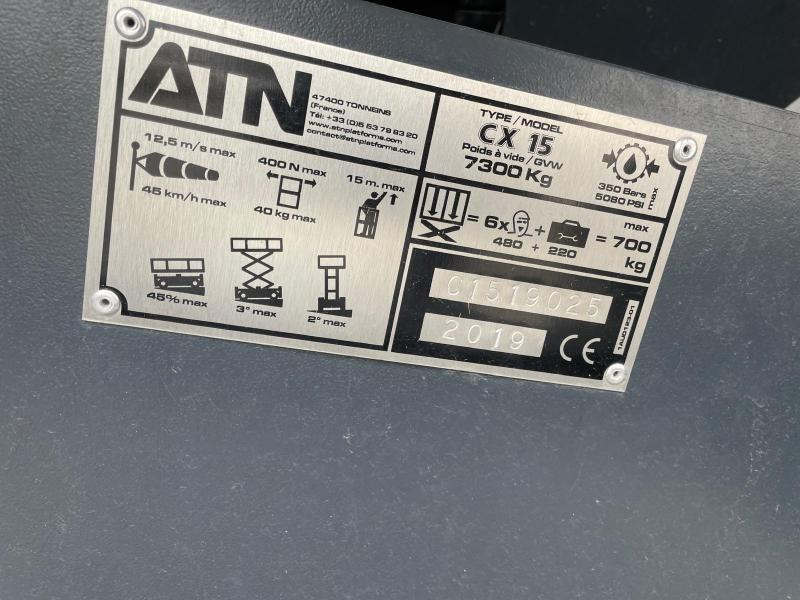 Plataforma de Tijera/ Plataforma de tesoura Atn CX15: foto 6
