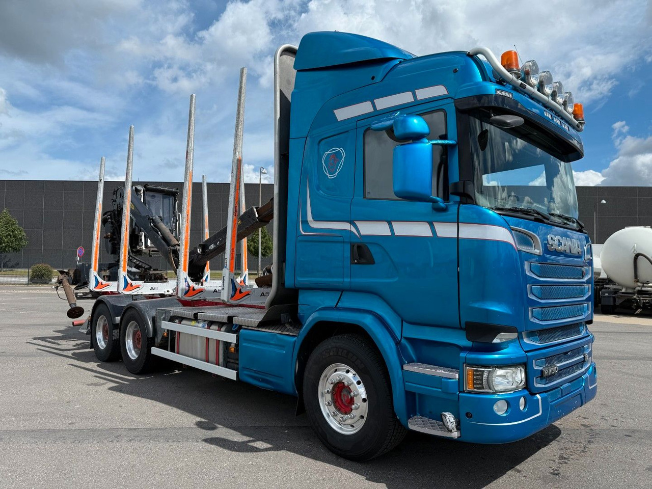 Scania R730 V8 6x4 Palfinger Epsilon M12L80 / Holz Wood - Camião de transporte de madeira, Camião grua: foto 3 Scania R730 V8 6x4 Palfinger Epsilon M12L80 / Holz Wood - Camião de transporte de madeira, Camião grua: foto 3