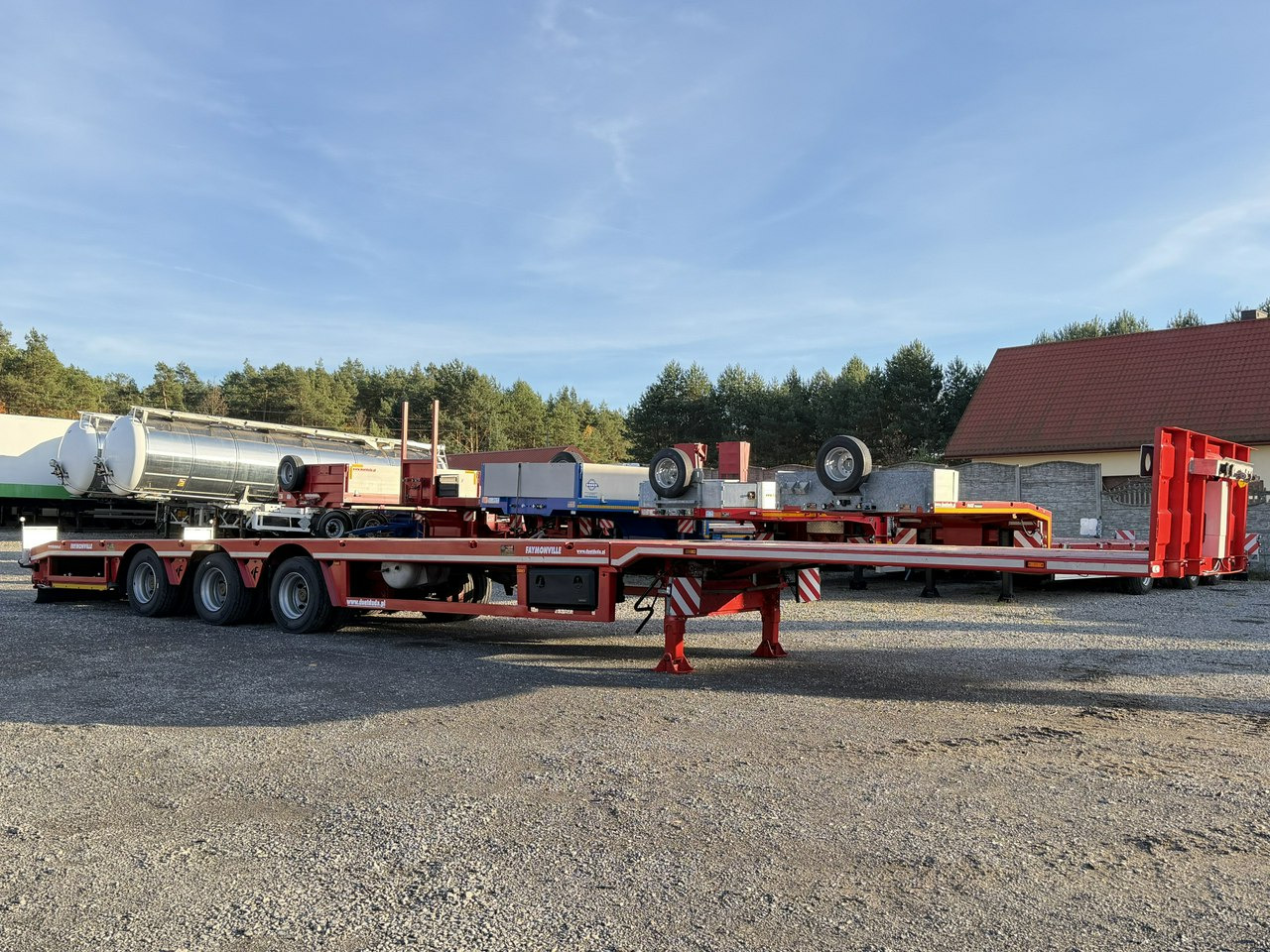 Faymonville Niskopodłogowa Telemega Rozciągana 7m 3-Osiowa Oś skrętna - Semi-reboque baixa: foto 2 Faymonville Niskopodłogowa Telemega Rozciągana 7m 3-Osiowa Oś skrętna - Semi-reboque baixa: foto 2