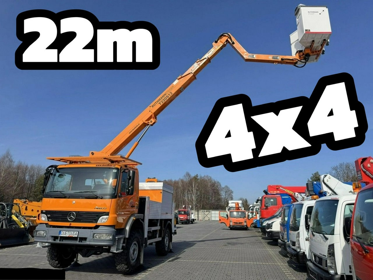 Mercedes Atego 1324 4x4 Zwyżka RUTHMANN STEIGER T220S12 Podnośnik Koszowy - Caminhão com plataforma aérea: foto 1 Mercedes Atego 1324 4x4 Zwyżka RUTHMANN STEIGER T220S12 Podnośnik Koszowy - Caminhão com plataforma aérea: foto 1