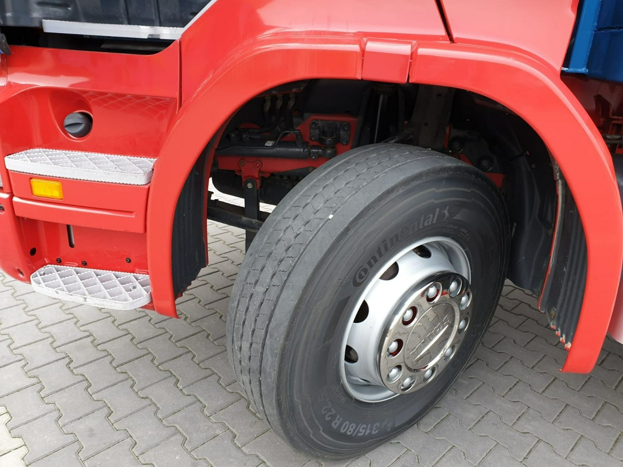 Camião de caixa aberta/ Plataforma, Camião grua Scania R 400 LB 6x2 HDS Budowlanka Widły Oś Skrętna Super Stan: foto 10 Camião de caixa aberta/ Plataforma, Camião grua Scania R 400 LB 6x2 HDS Budowlanka Widły Oś Skrętna Super Stan: foto 10