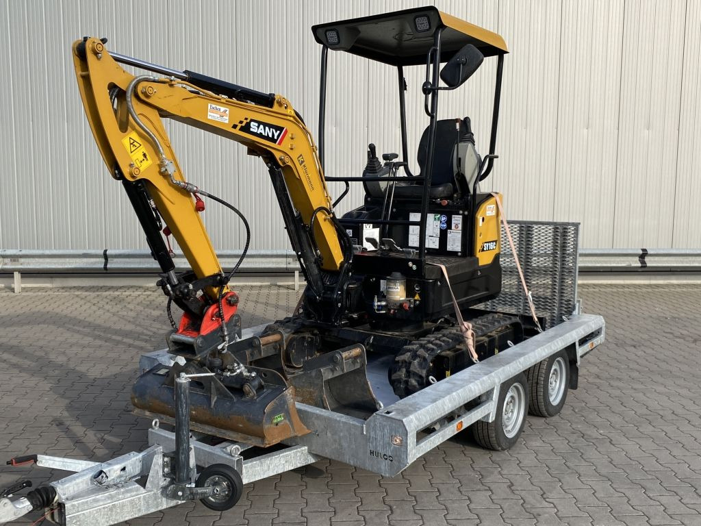 Hulco Anhänger Tieflader Minibagger Maschinen Rampen - Reboque baixa: foto 2 Hulco Anhänger Tieflader Minibagger Maschinen Rampen - Reboque baixa: foto 2