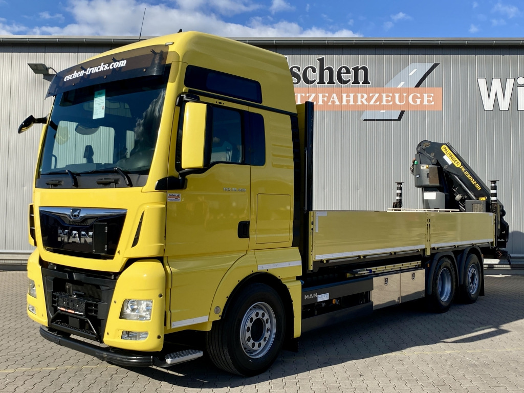 MAN TGX 26.420 6x2-4 LL / Palfinger PK 23002-SHC - Camião de caixa aberta/ Plataforma, Camião grua: foto 1 MAN TGX 26.420 6x2-4 LL / Palfinger PK 23002-SHC - Camião de caixa aberta/ Plataforma, Camião grua: foto 1