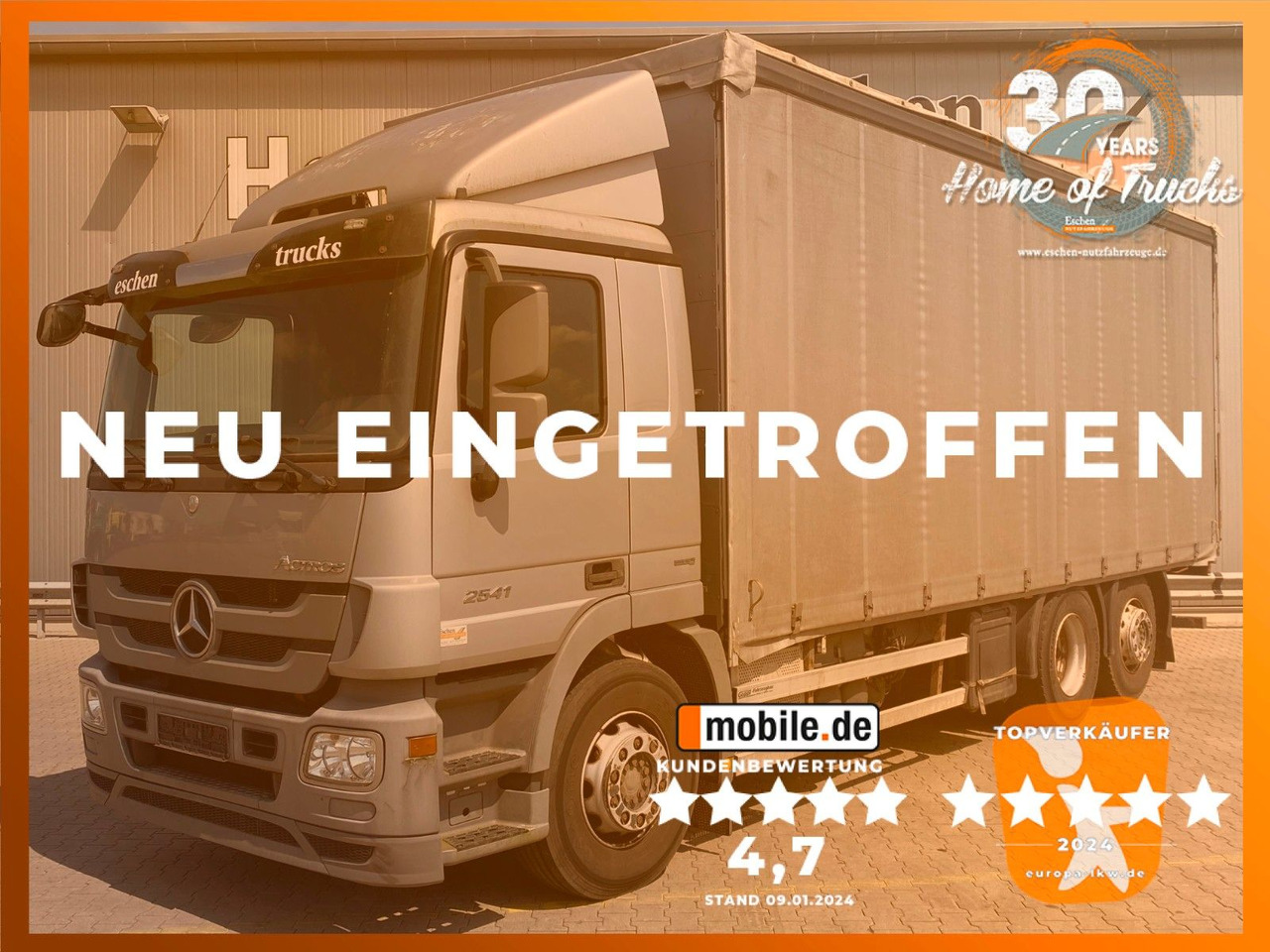 Mercedes-Benz Actros 2541| beidseitig Gardine*Edscha*AHK*Klima - Camião de lona: foto 1 Mercedes-Benz Actros 2541| beidseitig Gardine*Edscha*AHK*Klima - Camião de lona: foto 1