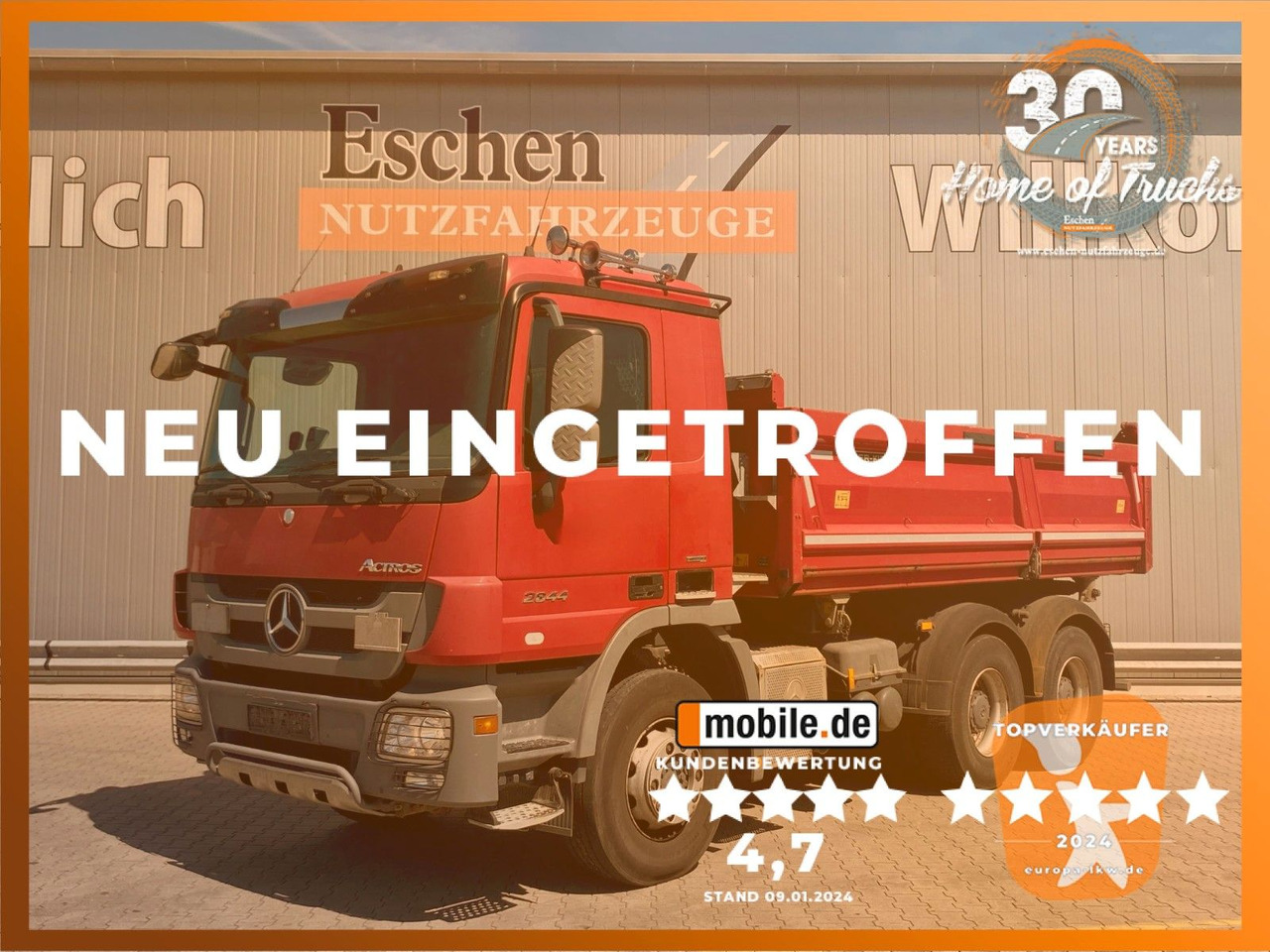 Mercedes-Benz Actros 2644 Original100TKM*MEILLER*Bordmatik*TOP - Camião basculante: foto 1 Mercedes-Benz Actros 2644 Original100TKM*MEILLER*Bordmatik*TOP - Camião basculante: foto 1