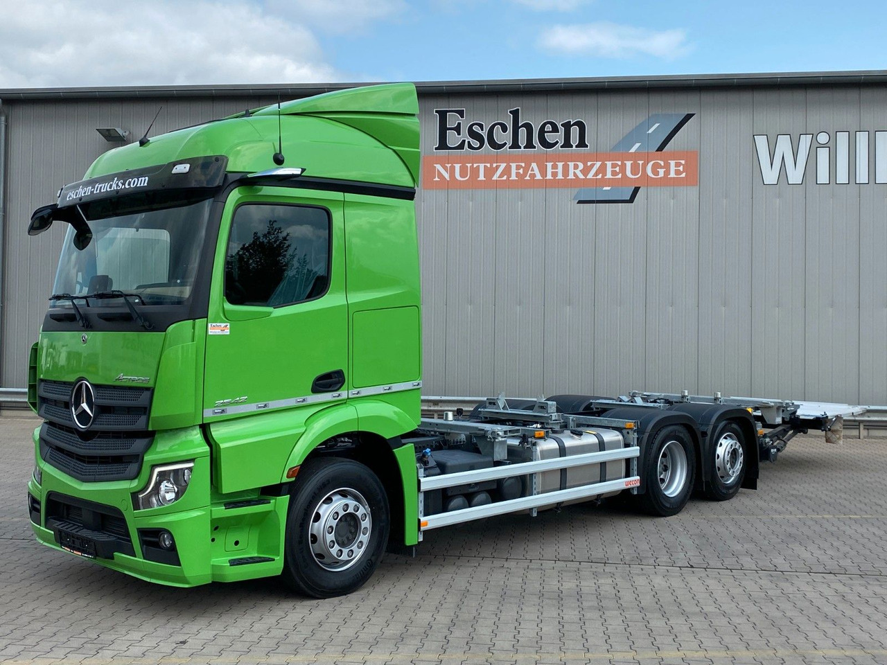 Mercedes-Benz Actros MP5 2542 L|OHNE EZ*Lenkachse*Ladebordwand - Camião transportador de contêineres/ Caixa móvel: foto 1 Mercedes-Benz Actros MP5 2542 L|OHNE EZ*Lenkachse*Ladebordwand - Camião transportador de contêineres/ Caixa móvel: foto 1