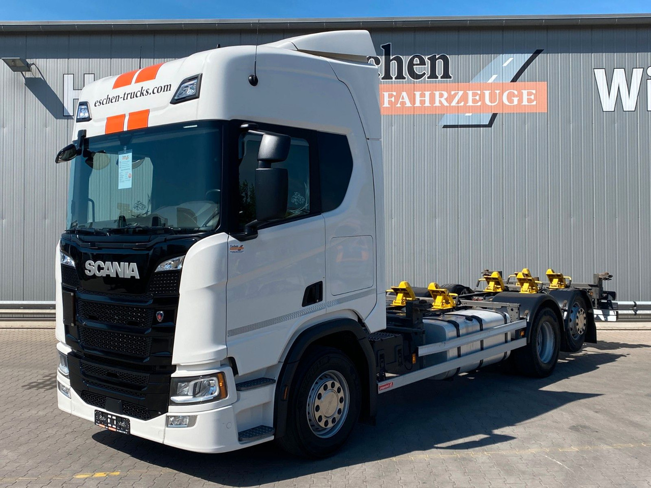 Scania R 450 B 6x2*4 BDF|Retarder*AHK*Lift*SDG Wechsler - Camião transportador de contêineres/ Caixa móvel: foto 1 Scania R 450 B 6x2*4 BDF|Retarder*AHK*Lift*SDG Wechsler - Camião transportador de contêineres/ Caixa móvel: foto 1
