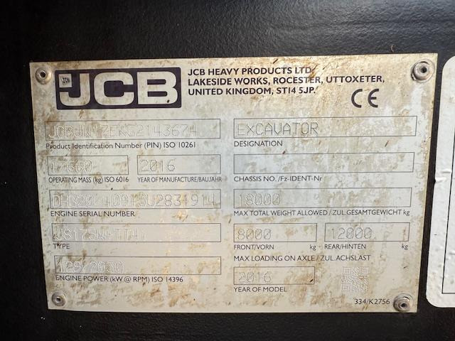 JCB JS 175 W+ - Escavadeira de rodas: foto 5 JCB JS 175 W+ - Escavadeira de rodas: foto 5