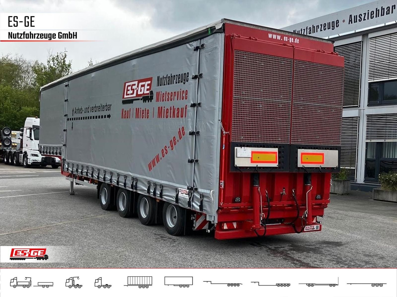 Dinkel 4-Achs-Jumbotieflader - doppelte Rampen Dinkel 4-Achs-Jumbotieflader - doppelte Rampen - Semi-reboque baixa: foto 2 Dinkel 4-Achs-Jumbotieflader - doppelte Rampen Dinkel 4-Achs-Jumbotieflader - doppelte Rampen - Semi-reboque baixa: foto 2