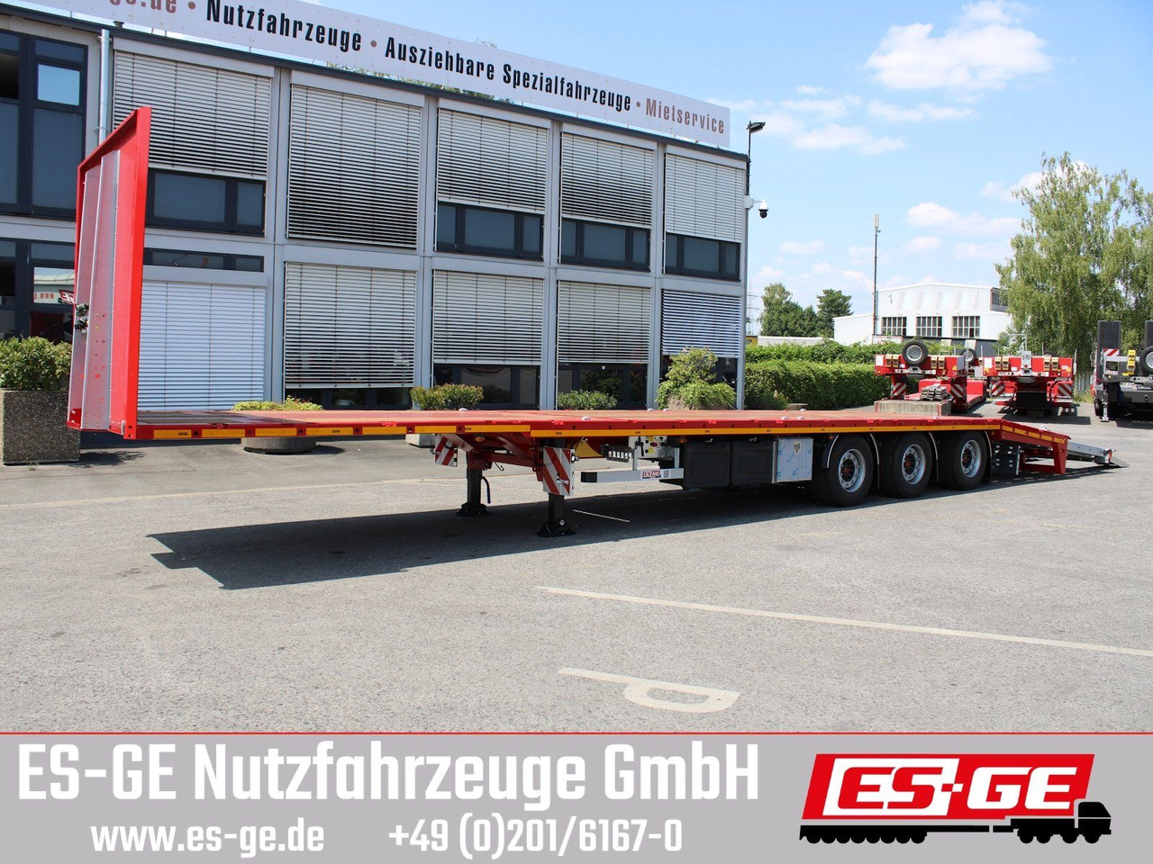 ES-GE 3-Achs Megatrailer, hydr. Heckabsenkung - Semi-reboque plataforma/ Caixa aberta: foto 2 ES-GE 3-Achs Megatrailer, hydr. Heckabsenkung - Semi-reboque plataforma/ Caixa aberta: foto 2