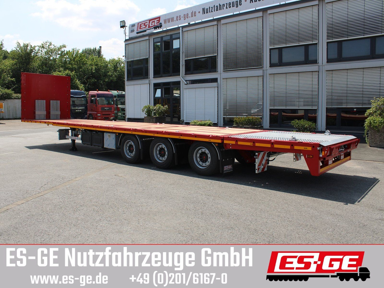 ES-GE 3-Achs Megatrailer, hydr. Heckabsenkung - Semi-reboque plataforma/ Caixa aberta: foto 3 ES-GE 3-Achs Megatrailer, hydr. Heckabsenkung - Semi-reboque plataforma/ Caixa aberta: foto 3