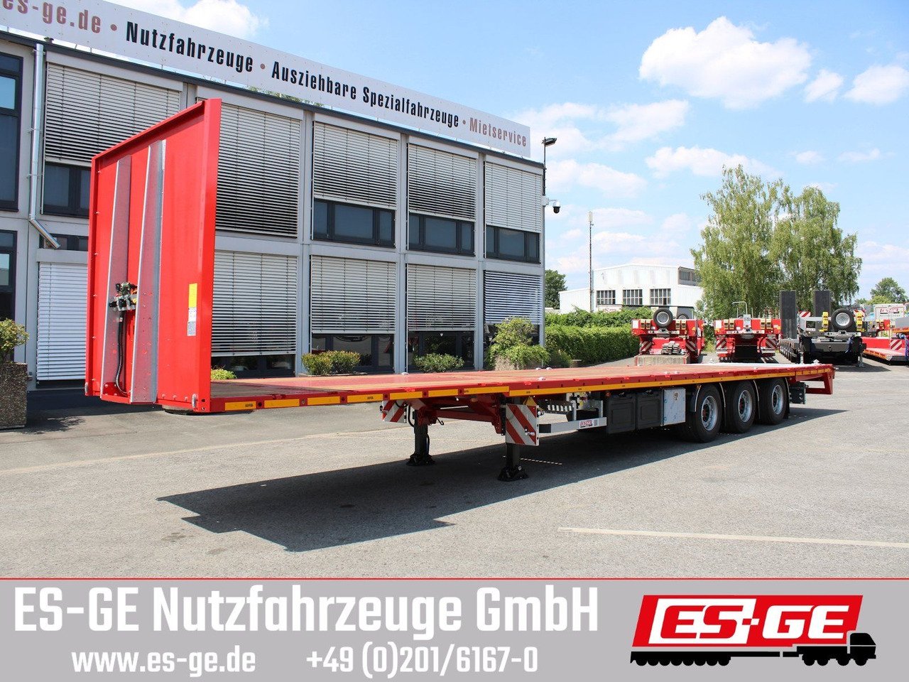ES-GE 3-Achs Megatrailer, hydr. Heckabsenkung - Semi-reboque plataforma/ Caixa aberta: foto 4 ES-GE 3-Achs Megatrailer, hydr. Heckabsenkung - Semi-reboque plataforma/ Caixa aberta: foto 4