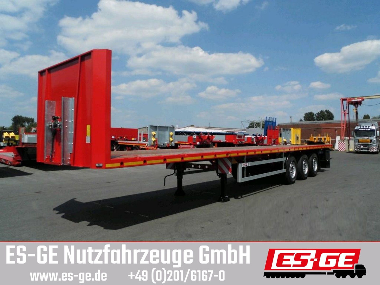 ES-GE 3-Achs Sattelanhänger - Rungen + CV - Semi-reboque plataforma/ Caixa aberta: foto 1 ES-GE 3-Achs Sattelanhänger - Rungen + CV - Semi-reboque plataforma/ Caixa aberta: foto 1
