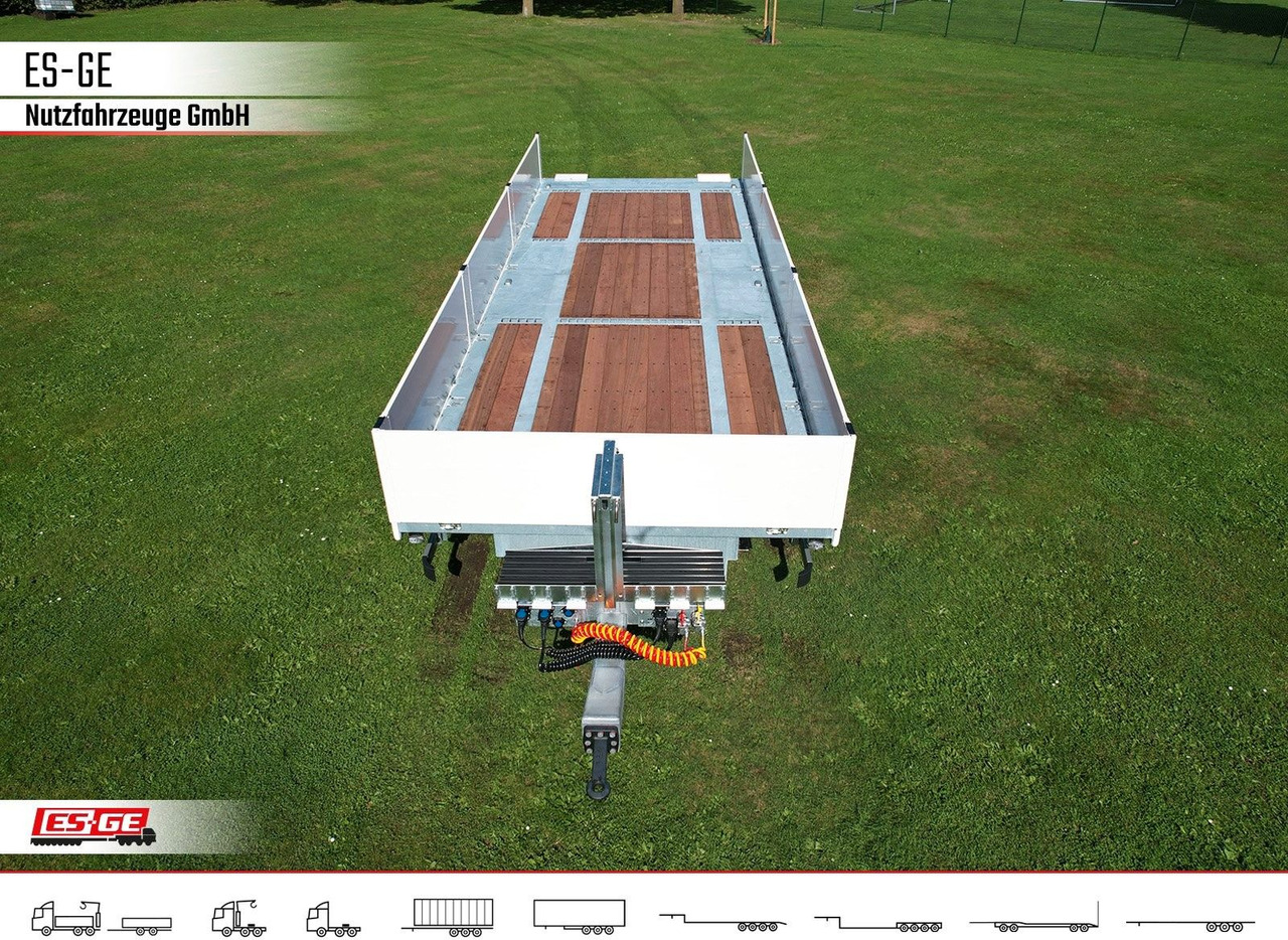 ES-GE Tandem-Anhänger Bordwände, CV, Rungen - Reboque plataforma/ Caixa aberta: foto 3 ES-GE Tandem-Anhänger Bordwände, CV, Rungen - Reboque plataforma/ Caixa aberta: foto 3