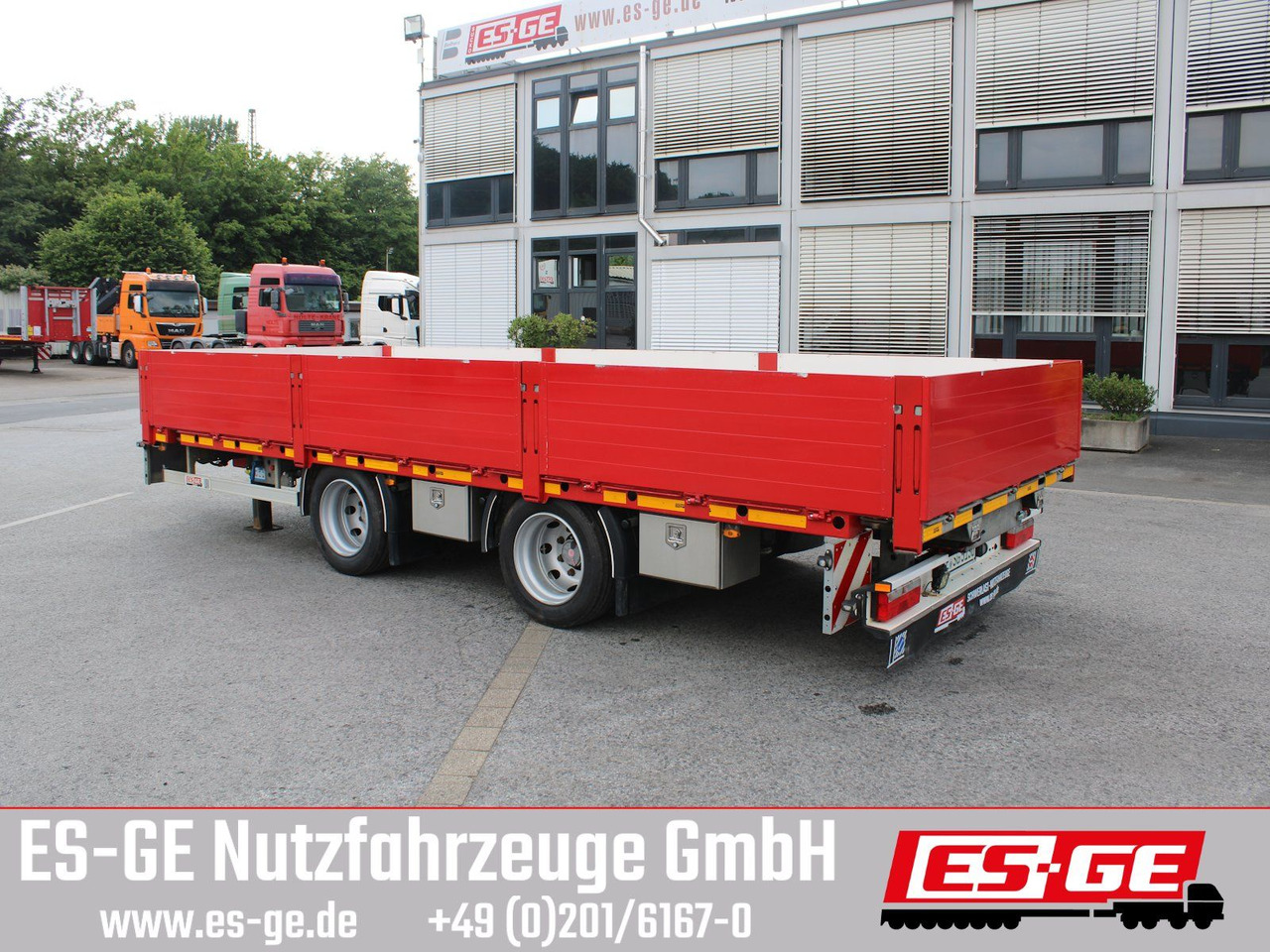 ES-GE Tandemanhänger - Containerverr. - Reboque plataforma/ Caixa aberta: foto 1 ES-GE Tandemanhänger - Containerverr. - Reboque plataforma/ Caixa aberta: foto 1
