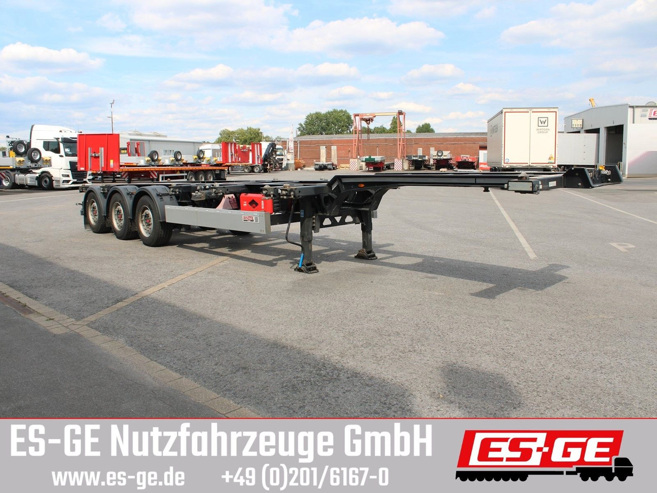 Kögel Port 40 simplex, pneumatischer Heckausschub - Semi-reboque transportador de contêineres/ Caixa móvel: foto 4 Kögel Port 40 simplex, pneumatischer Heckausschub - Semi-reboque transportador de contêineres/ Caixa móvel: foto 4
