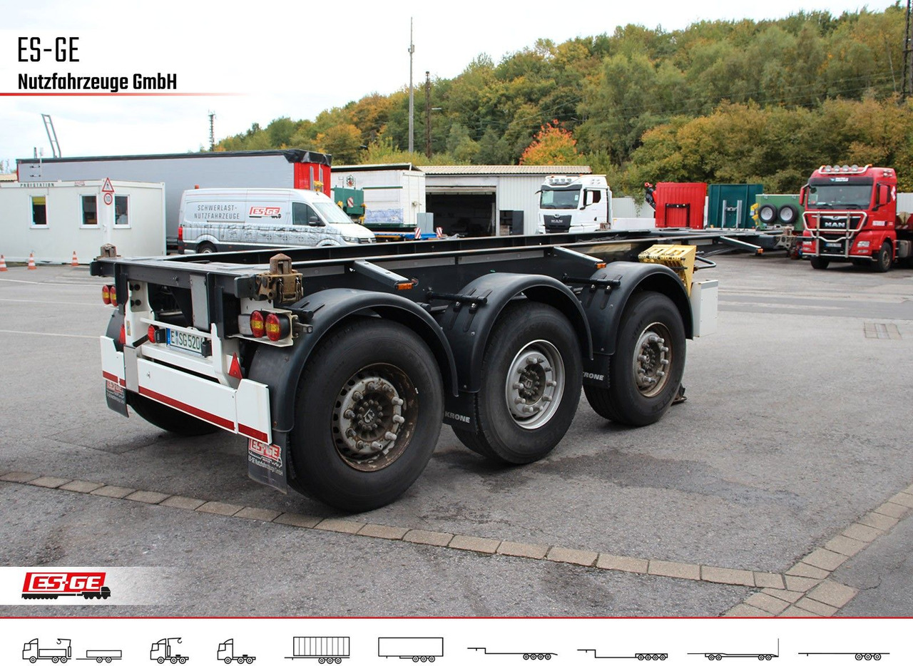 Krone 3-Achs-Containerchassis 20' - Semi-reboque transportador de contêineres/ Caixa móvel: foto 4 Krone 3-Achs-Containerchassis 20' - Semi-reboque transportador de contêineres/ Caixa móvel: foto 4