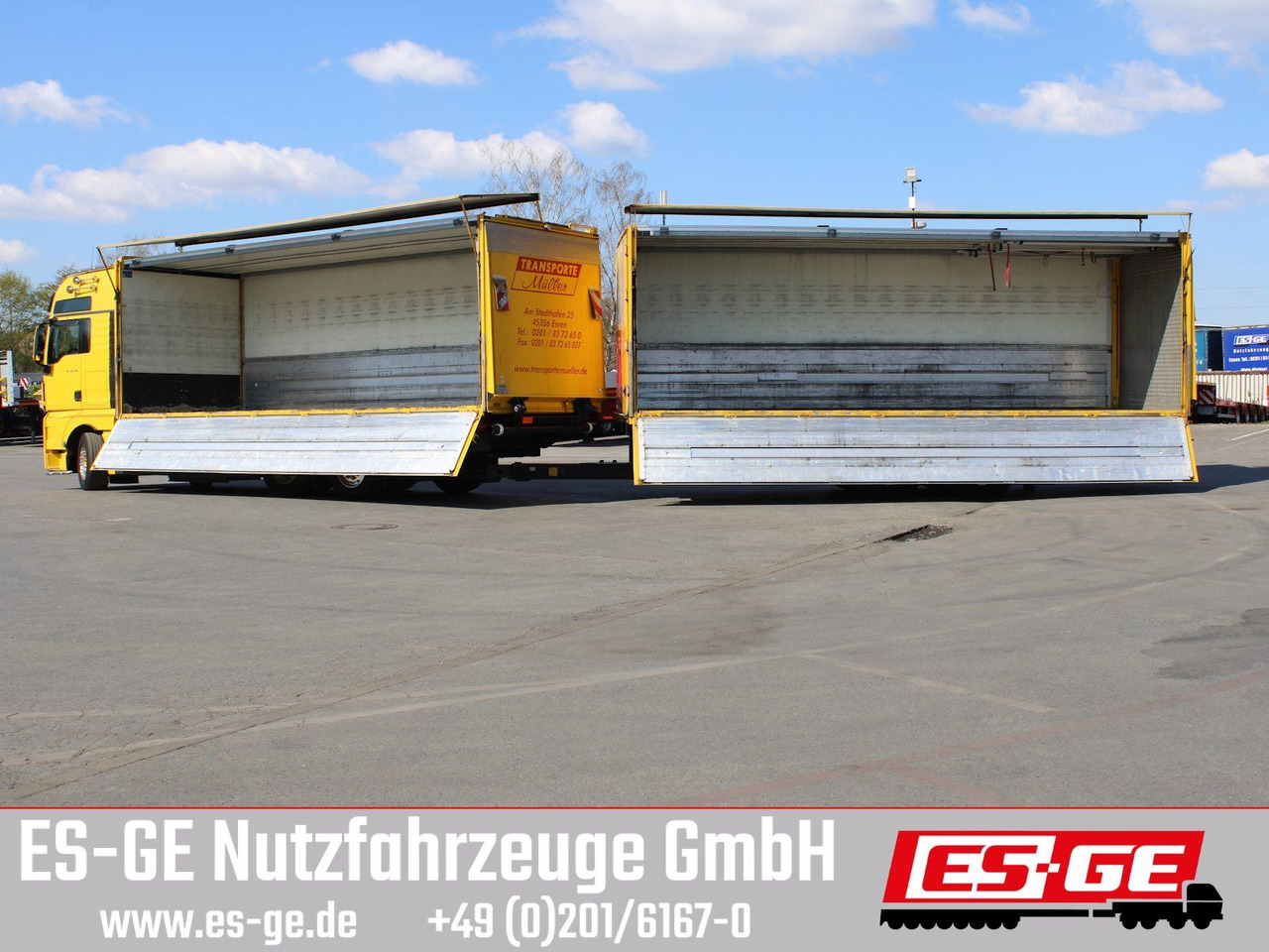 MAN 6x2 LKW mit Tandemanhänger - Camião transporte de bebidas: foto 1 MAN 6x2 LKW mit Tandemanhänger - Camião transporte de bebidas: foto 1
