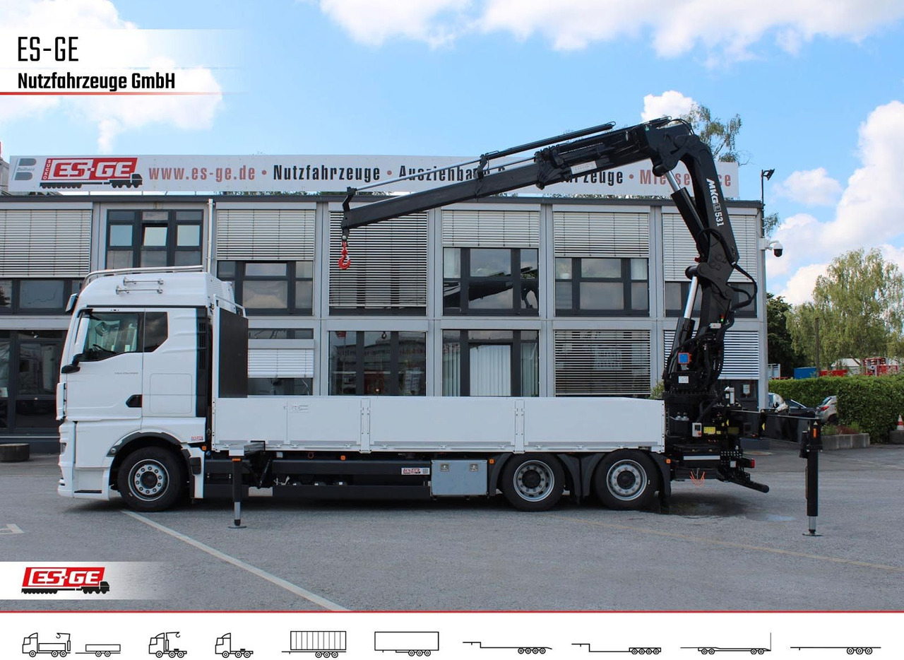 MAN TGX 26.480 6x2-4 LL CH mit MKG HLK531 a5 - Camião de caixa aberta/ Plataforma, Camião grua: foto 5 MAN TGX 26.480 6x2-4 LL CH mit MKG HLK531 a5 - Camião de caixa aberta/ Plataforma, Camião grua: foto 5