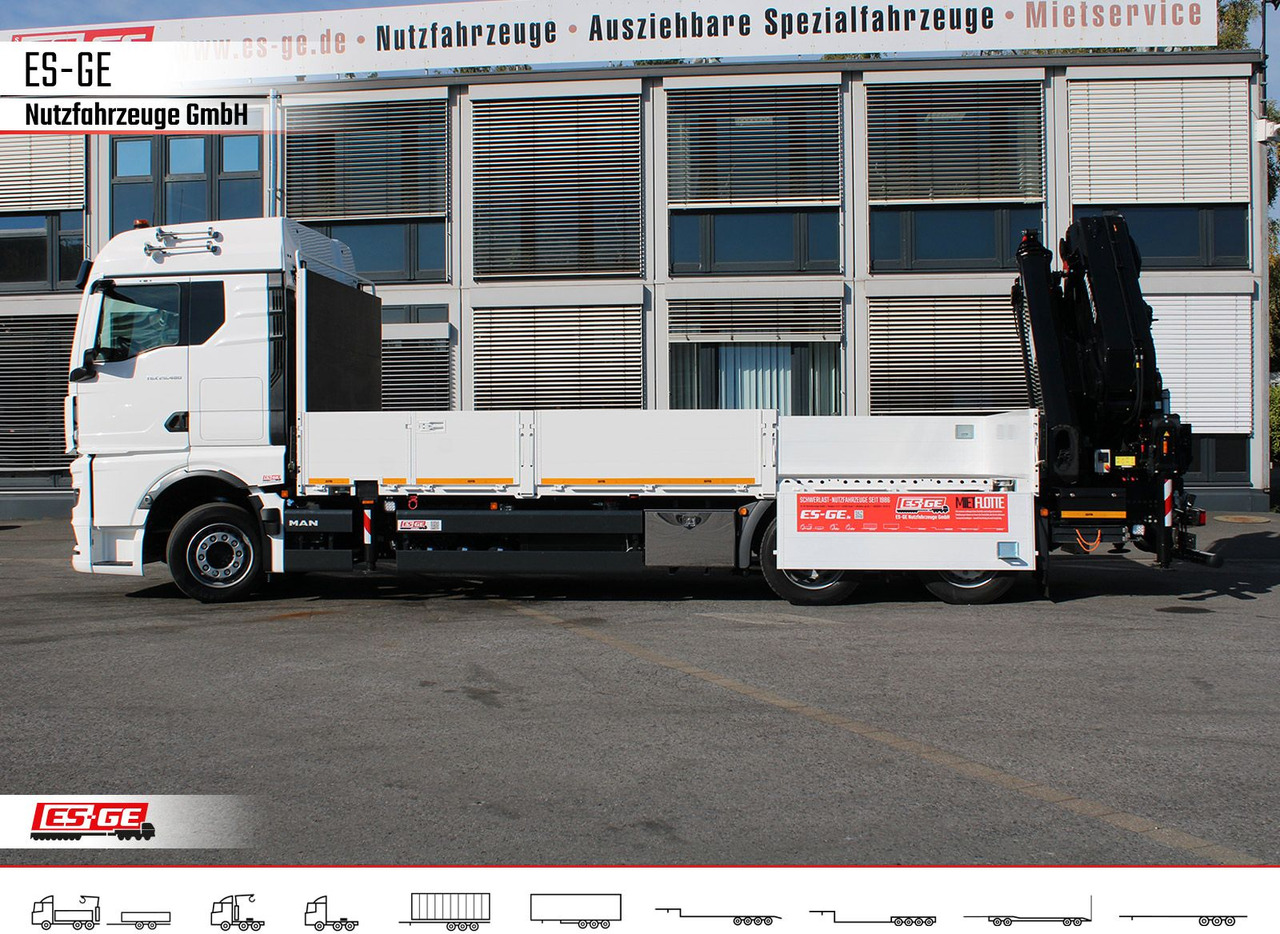 MAN TGX 26.480 6x2-4 LL, MKG-Ladekran HLK531 a5 - Camião de caixa aberta/ Plataforma, Camião grua: foto 5 MAN TGX 26.480 6x2-4 LL, MKG-Ladekran HLK531 a5 - Camião de caixa aberta/ Plataforma, Camião grua: foto 5