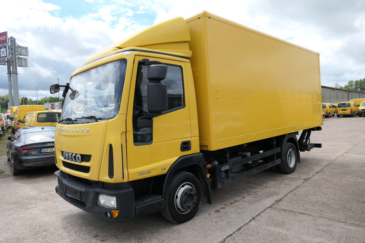 IVECO EuroCargo ML 75 E 16 P LBW LUFT EURO-5 Koffer-In - Carrinha de contentor: foto 1 IVECO EuroCargo ML 75 E 16 P LBW LUFT EURO-5 Koffer-In - Carrinha de contentor: foto 1