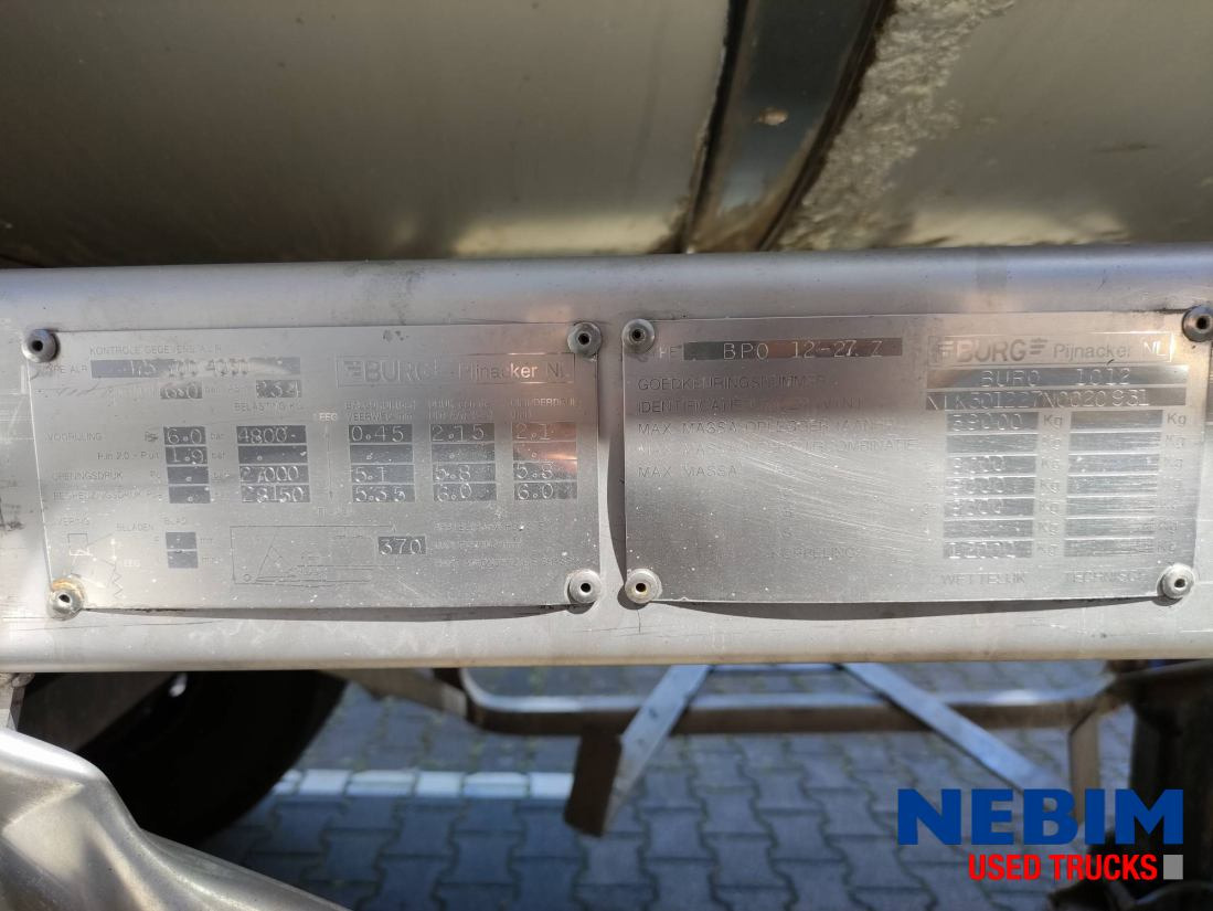 Burg BPO 12-27 Z - Tank 26.165 Ltr - Semi-reboque cisterna: foto 4 Burg BPO 12-27 Z - Tank 26.165 Ltr - Semi-reboque cisterna: foto 4