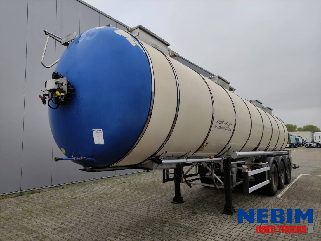 Feldbinder TSA 33.3-3 Unibloc pump electr - 3 comp. 8.000 / 2 2.500 / 3.000 Ltr. - Semi-reboque cisterna: foto 1 Feldbinder TSA 33.3-3 Unibloc pump electr - 3 comp. 8.000 / 2 2.500 / 3.000 Ltr. - Semi-reboque cisterna: foto 1