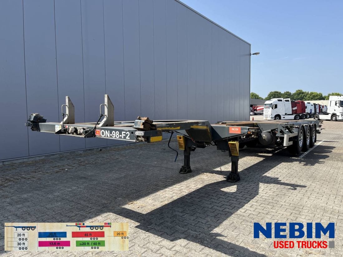 Pacton ET3 - Multi / Slider / Flex - Semi-reboque transportador de contêineres/ Caixa móvel: foto 1 Pacton ET3 - Multi / Slider / Flex - Semi-reboque transportador de contêineres/ Caixa móvel: foto 1