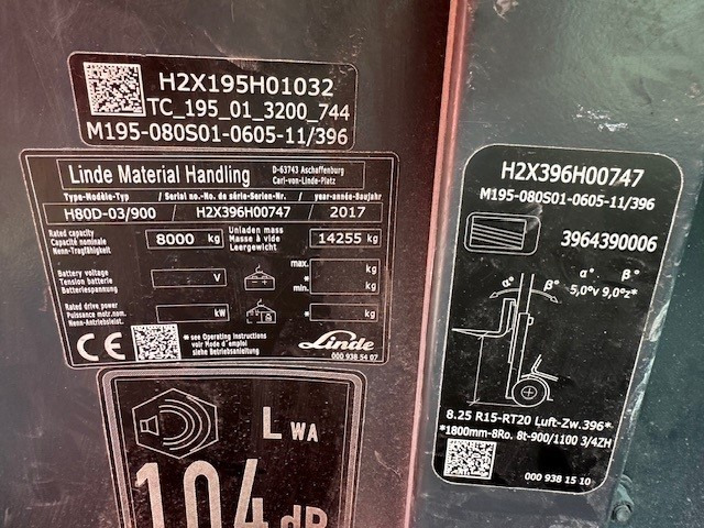 LINDE H80D-03/900 CABIN NO FORK CARIDGE NO FORKS - Empilhador a diesel: foto 2 LINDE H80D-03/900 CABIN NO FORK CARIDGE NO FORKS - Empilhador a diesel: foto 2