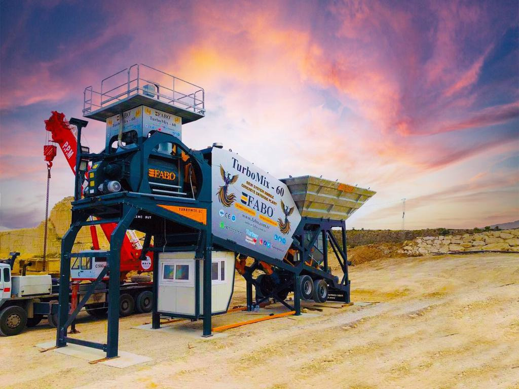 FABO mobile concrete batching plant - Central de betão: foto 2 FABO mobile concrete batching plant - Central de betão: foto 2