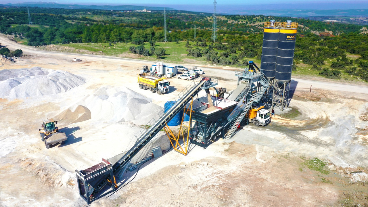 FABO mobile concrete batching plant - Central de betão: foto 1 FABO mobile concrete batching plant - Central de betão: foto 1
