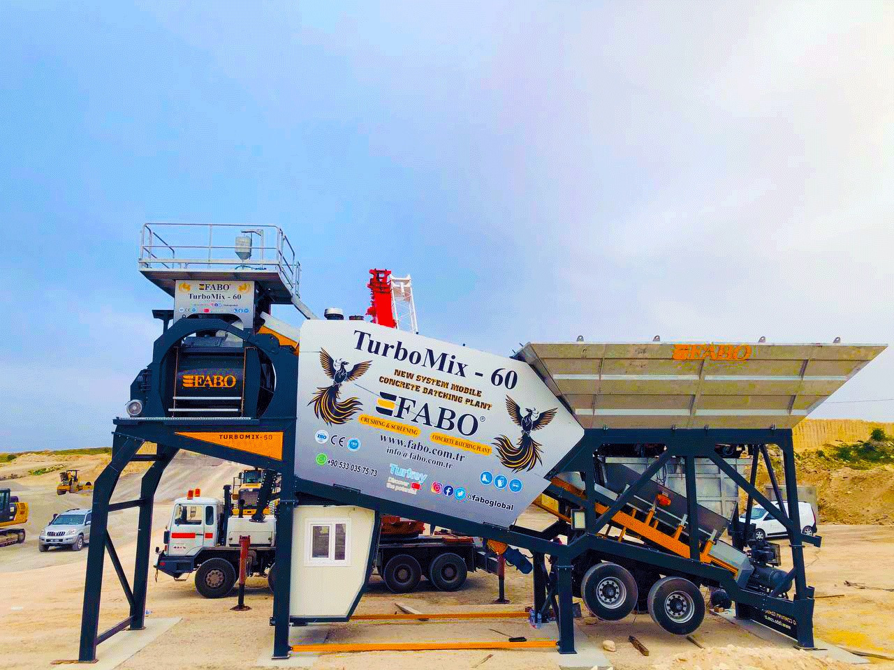 FABO mobile concrete batching plant - Central de betão: foto 5 FABO mobile concrete batching plant - Central de betão: foto 5