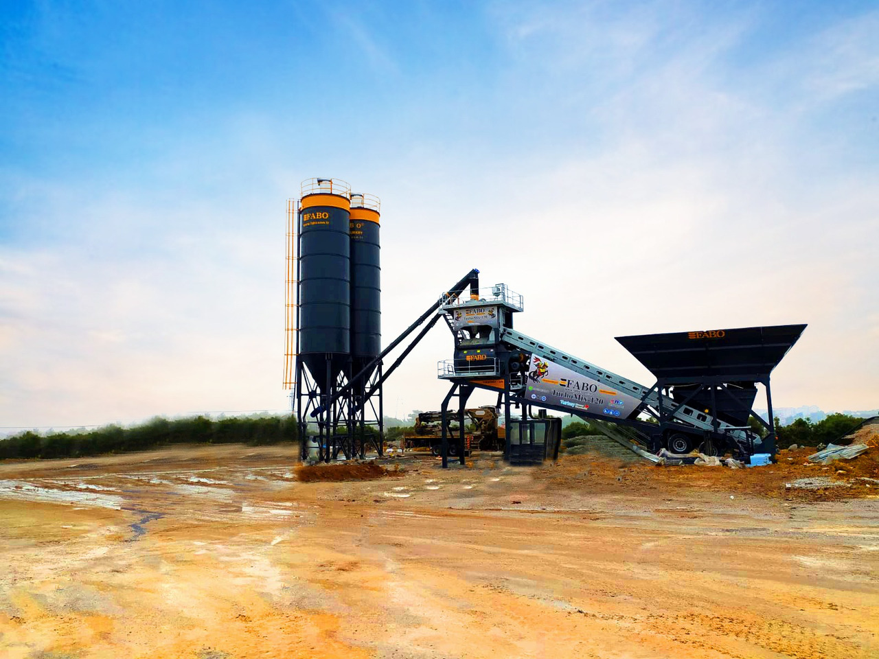 Central de betão novo FABO mobile concrete batching plant: foto 7