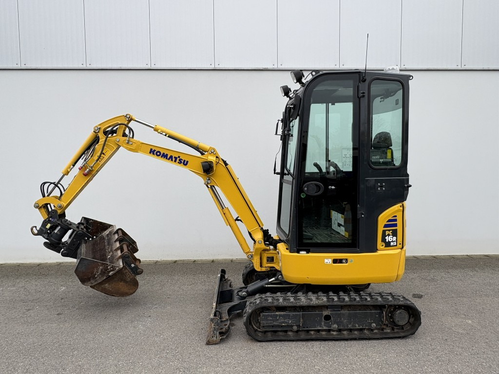 Mini escavadeira KOMATSU MINIBAGGER PC 16 R-3HS Powertilt 20,40,100 Löffel: foto 7