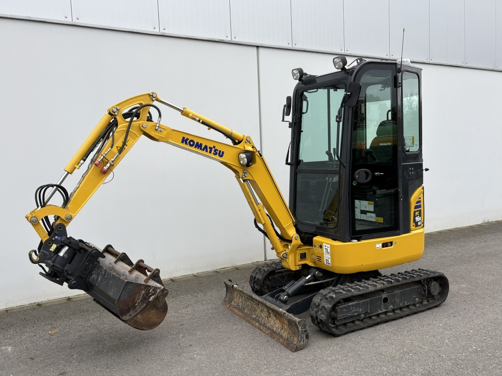 KOMATSU MINIBAGGER PC 16 R-3HS Powertilt 20,40,100 Löffel - Mini escavadeira: foto 1 KOMATSU MINIBAGGER PC 16 R-3HS Powertilt 20,40,100 Löffel - Mini escavadeira: foto 1