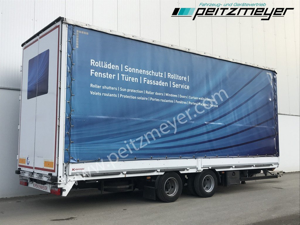 KRUKENMEIER Jumboanhänger TLPS 16,4, Hubdach, Edscha, verzinkt RSAB - Reboque plataforma/ Caixa aberta: foto 1 KRUKENMEIER Jumboanhänger TLPS 16,4, Hubdach, Edscha, verzinkt RSAB - Reboque plataforma/ Caixa aberta: foto 1